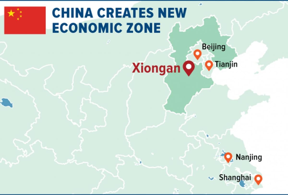 karta av särskilda ekonomiska zonen Shenzhen