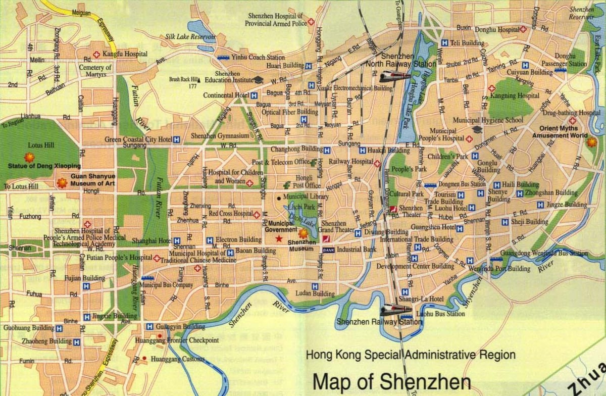 Shenzhen världskarta