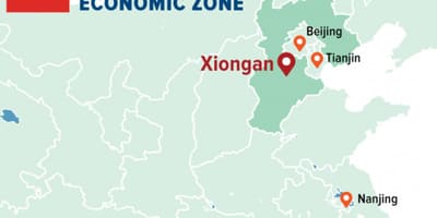 Karta av särskilda ekonomiska zonen Shenzhen